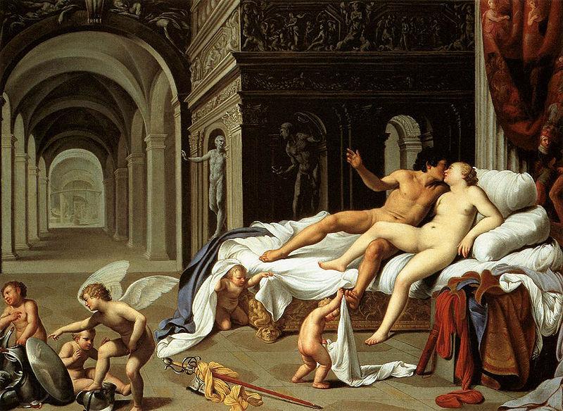 SARACENI, Carlo Venus and Mars Norge oil painting art